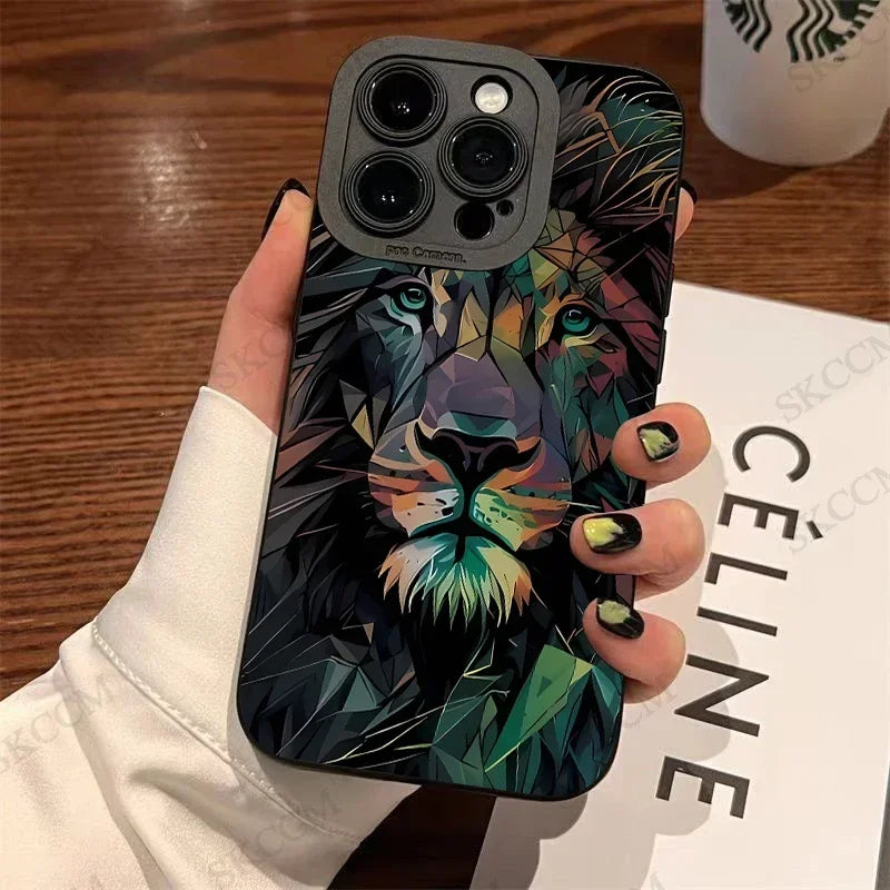 Colorful Lion Silicone Cover