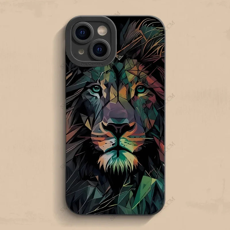 Colorful Lion Silicone Cover