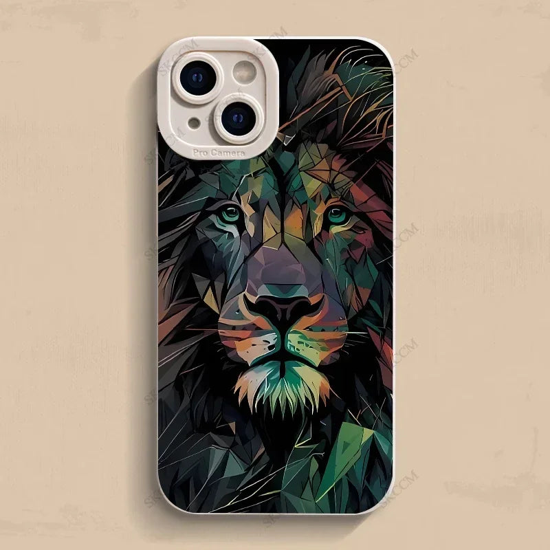 Colorful Lion Silicone Cover