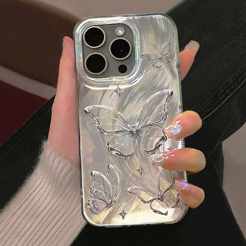 Butterfly Laser Glitter Case