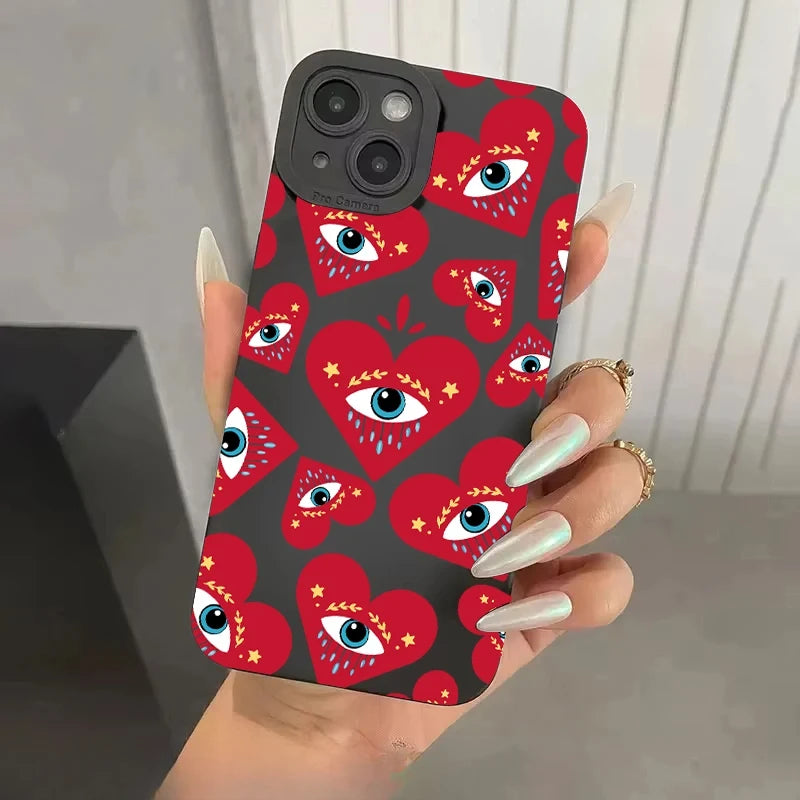 Black Lucky Heart Case