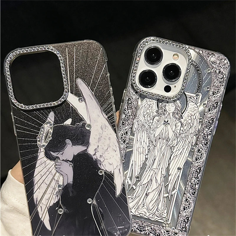 Retro Angel Diamond Case
