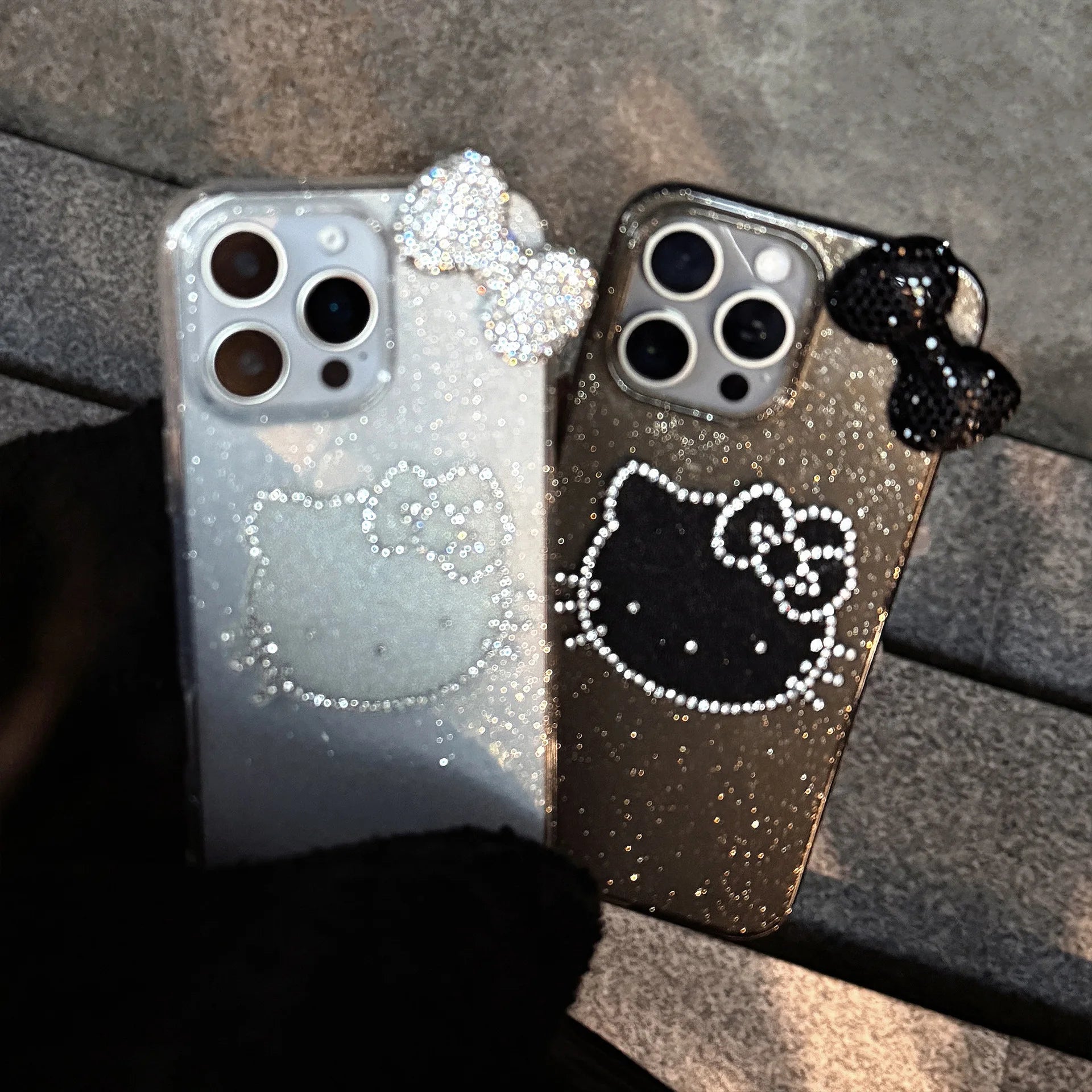 3D Bowknot Kitten Case