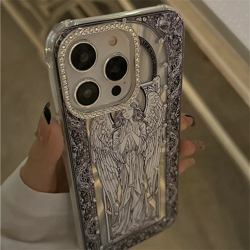 Retro Angel Diamond Case