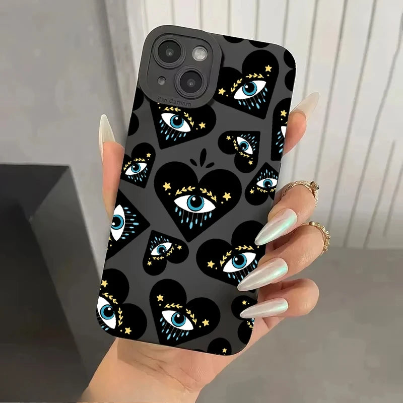 Black Lucky Heart Case
