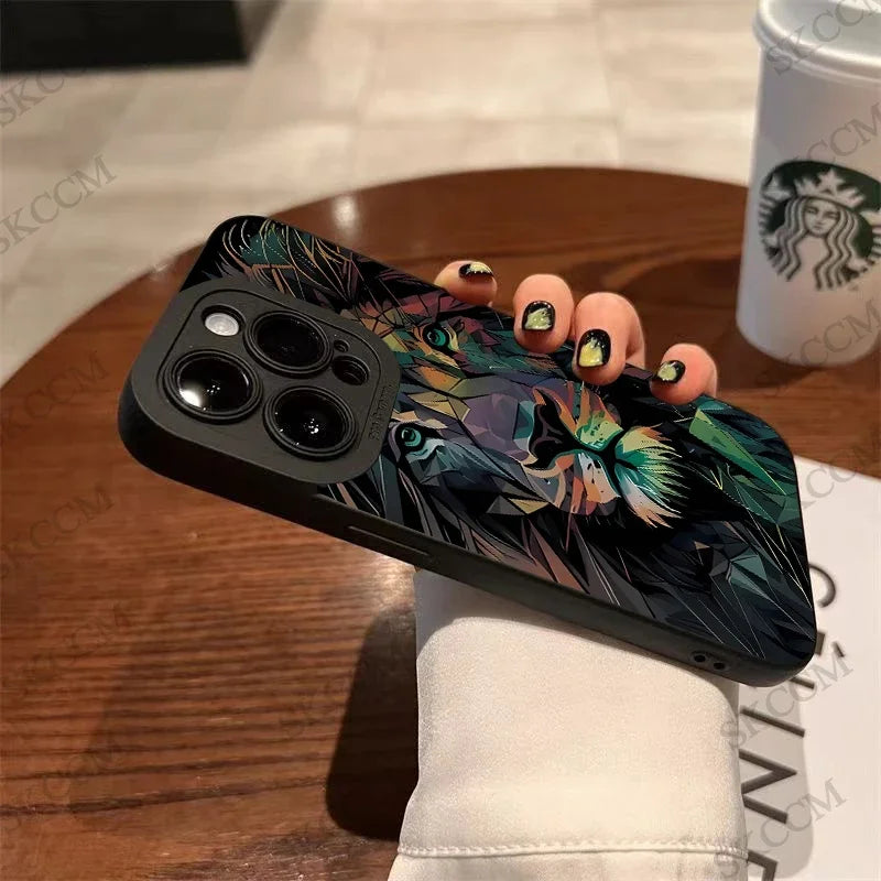 Colorful Lion Silicone Cover