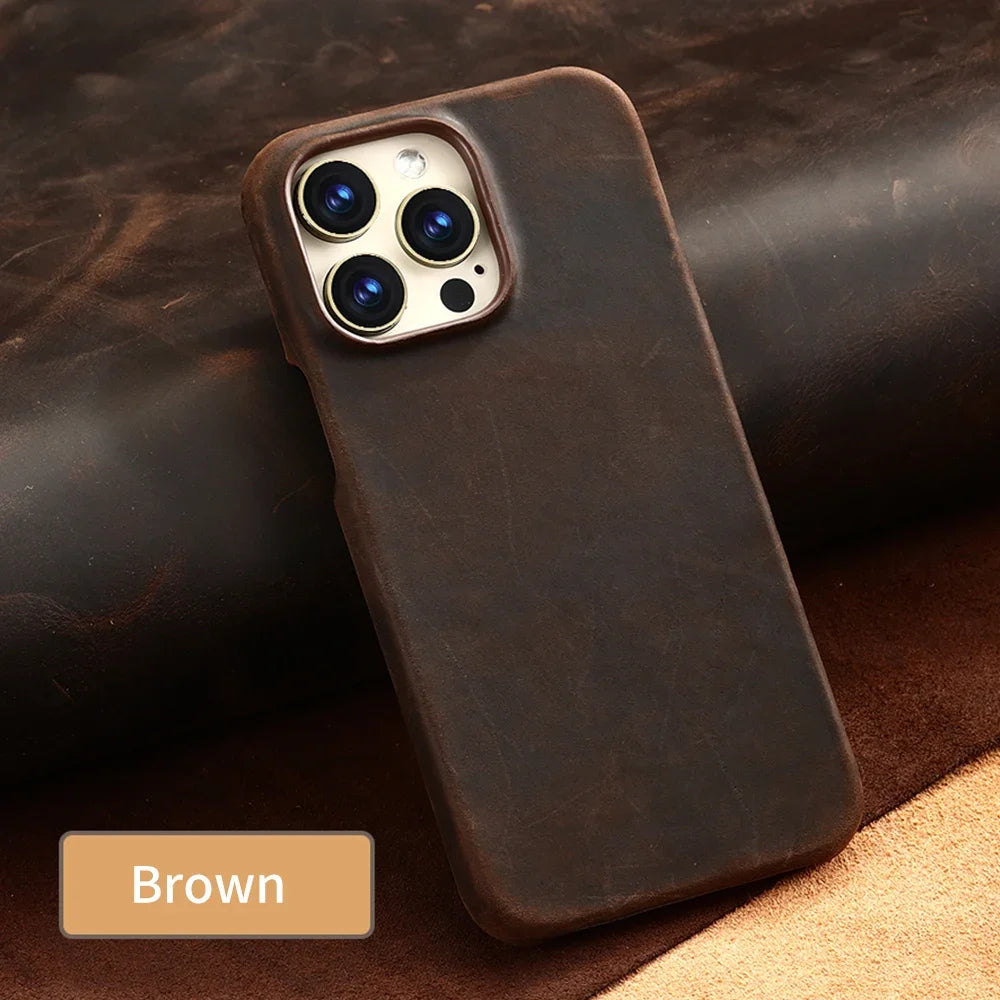 Cowhide Leather Horse Case