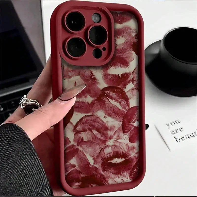 Lip Print Soft Shell