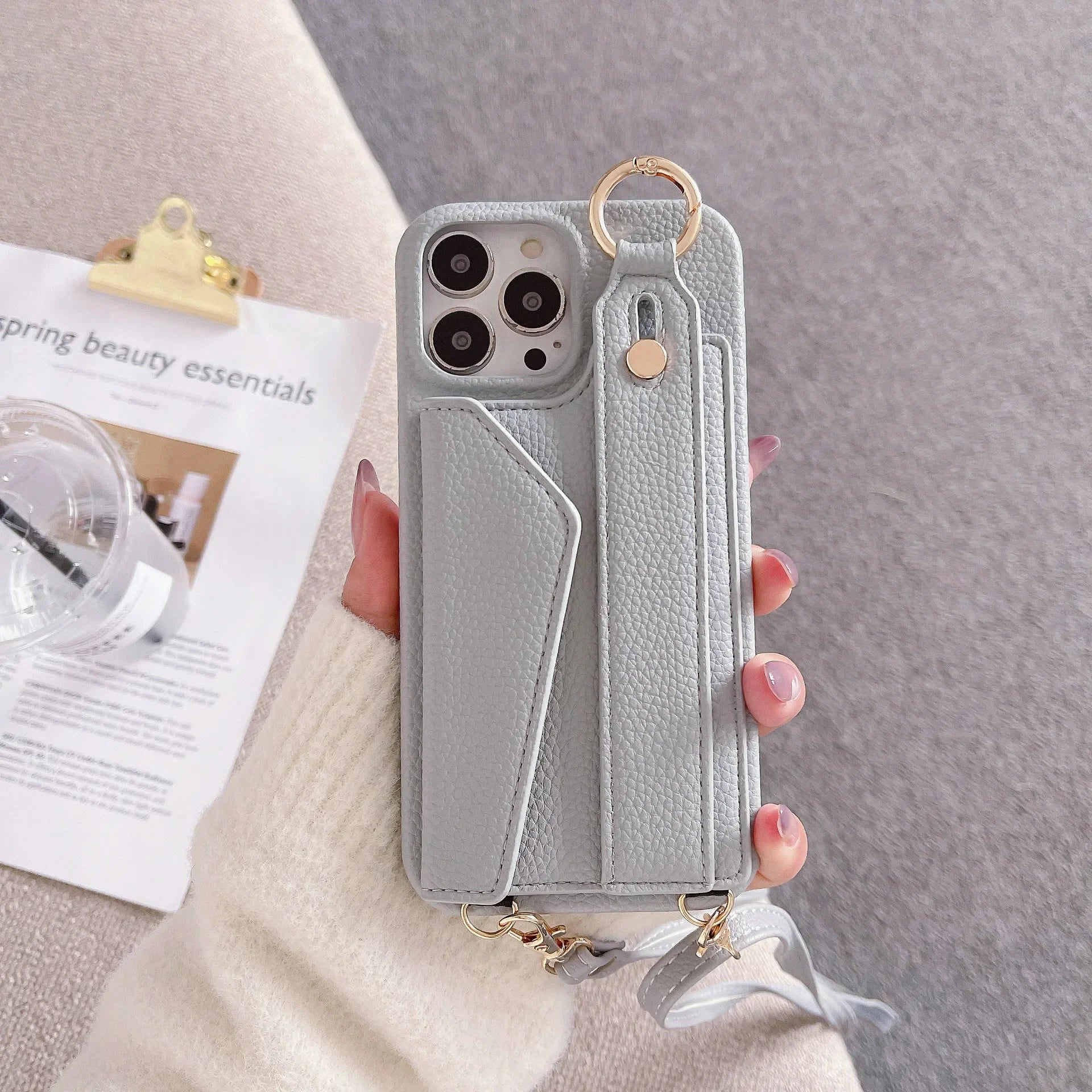 Ring Wallet Lanyard Case