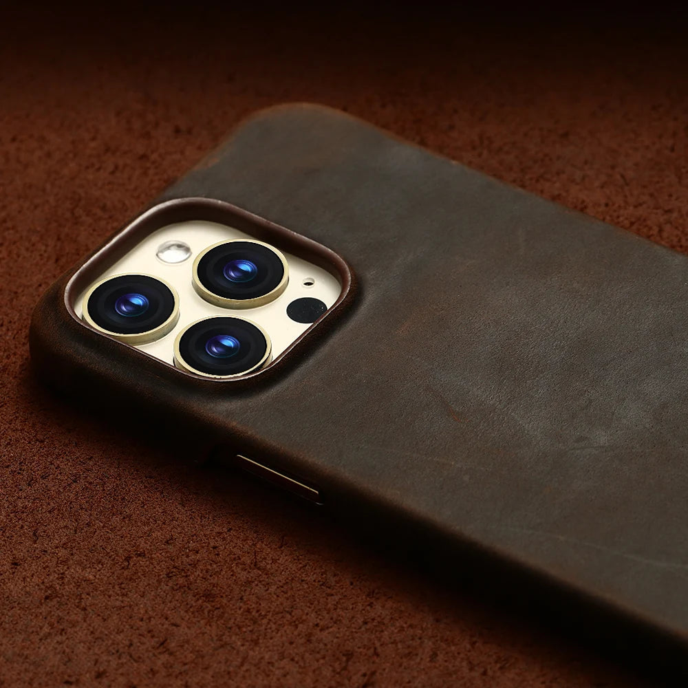 Cowhide Retro Leather Case