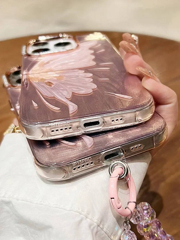 Chain Bling Butterfly Case