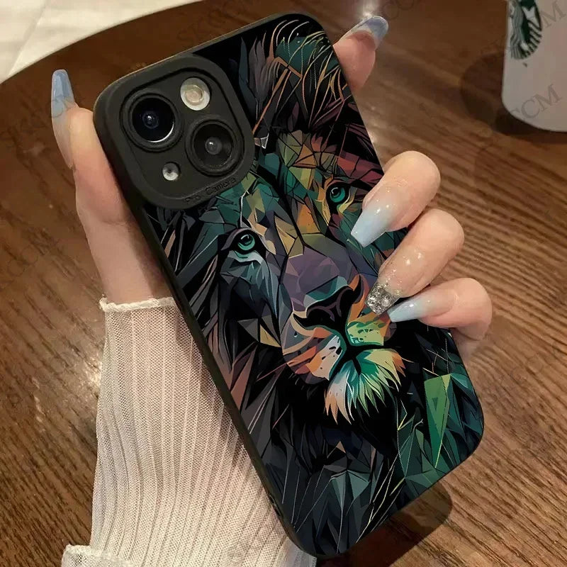 Colorful Lion Silicone Cover