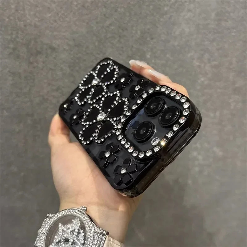 Flash Flowers Rhinestone Cas