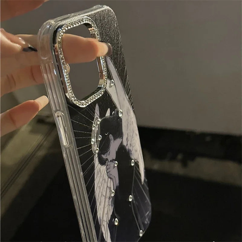 Retro Angel Diamond Case
