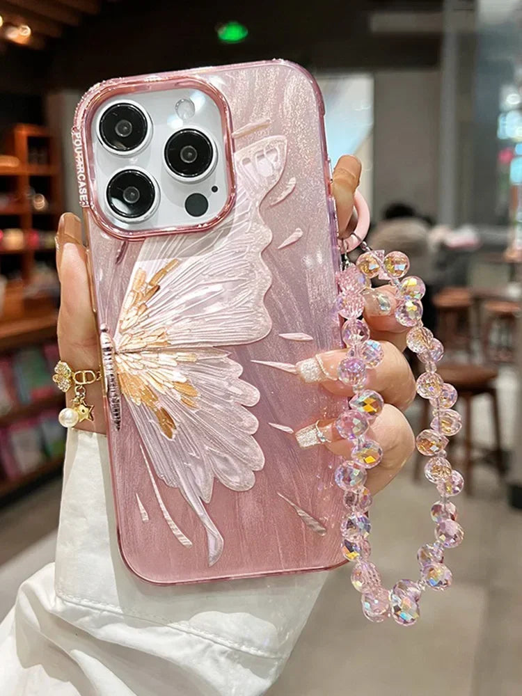 Chain Bling Butterfly Case