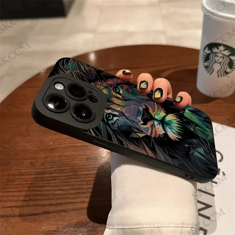 Colorful Lion Silicone Cover