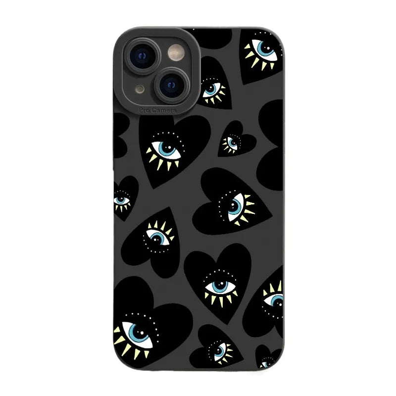 Black Lucky Heart Case