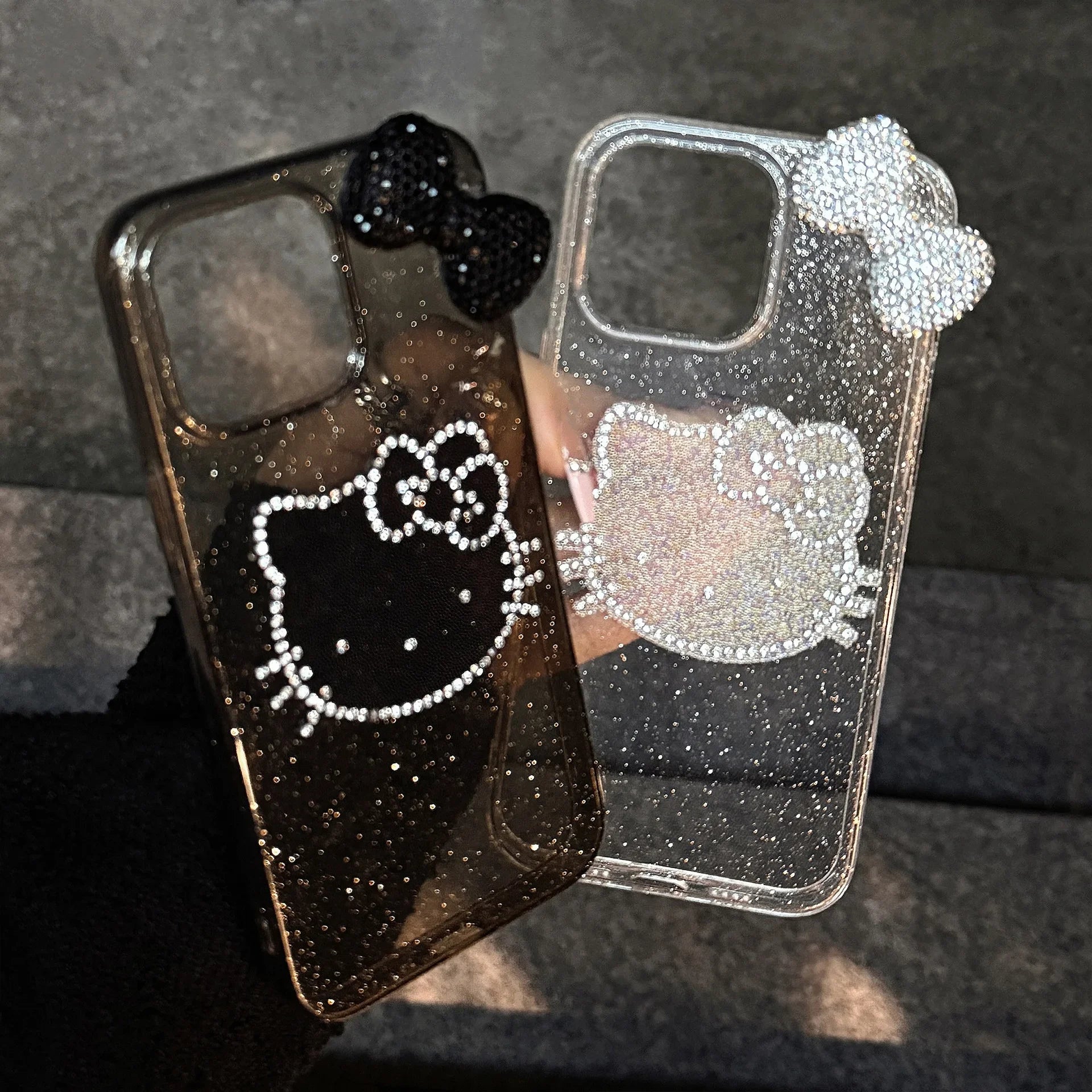 3D Bowknot Kitten Case