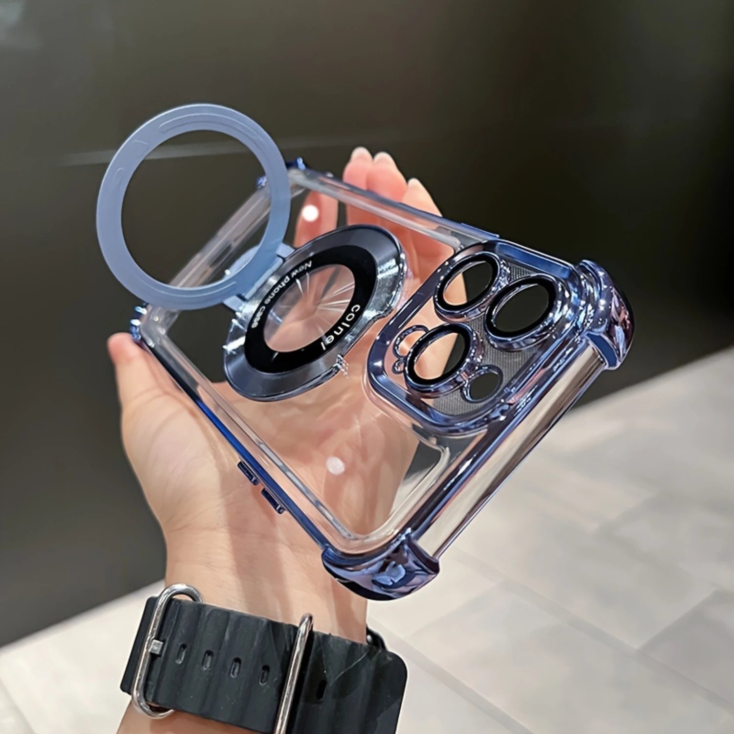 Clear Kickstand Bracket Case