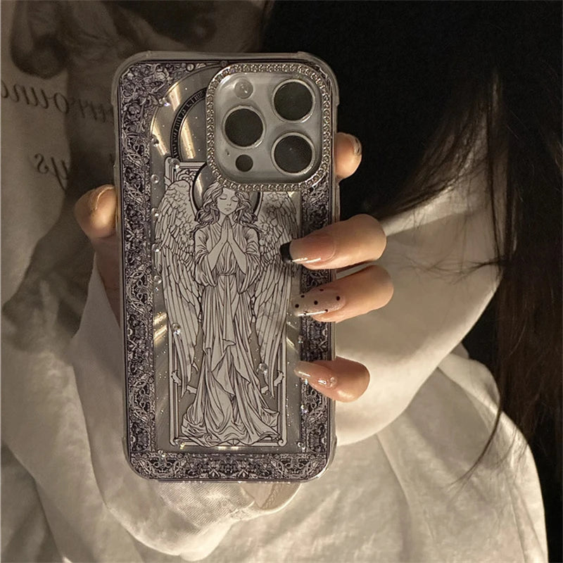 Retro Angel Diamond Case