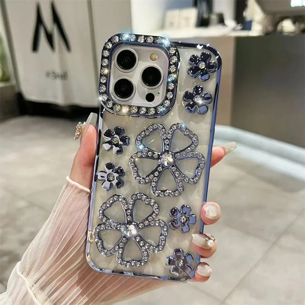 Flash Flowers Rhinestone Cas