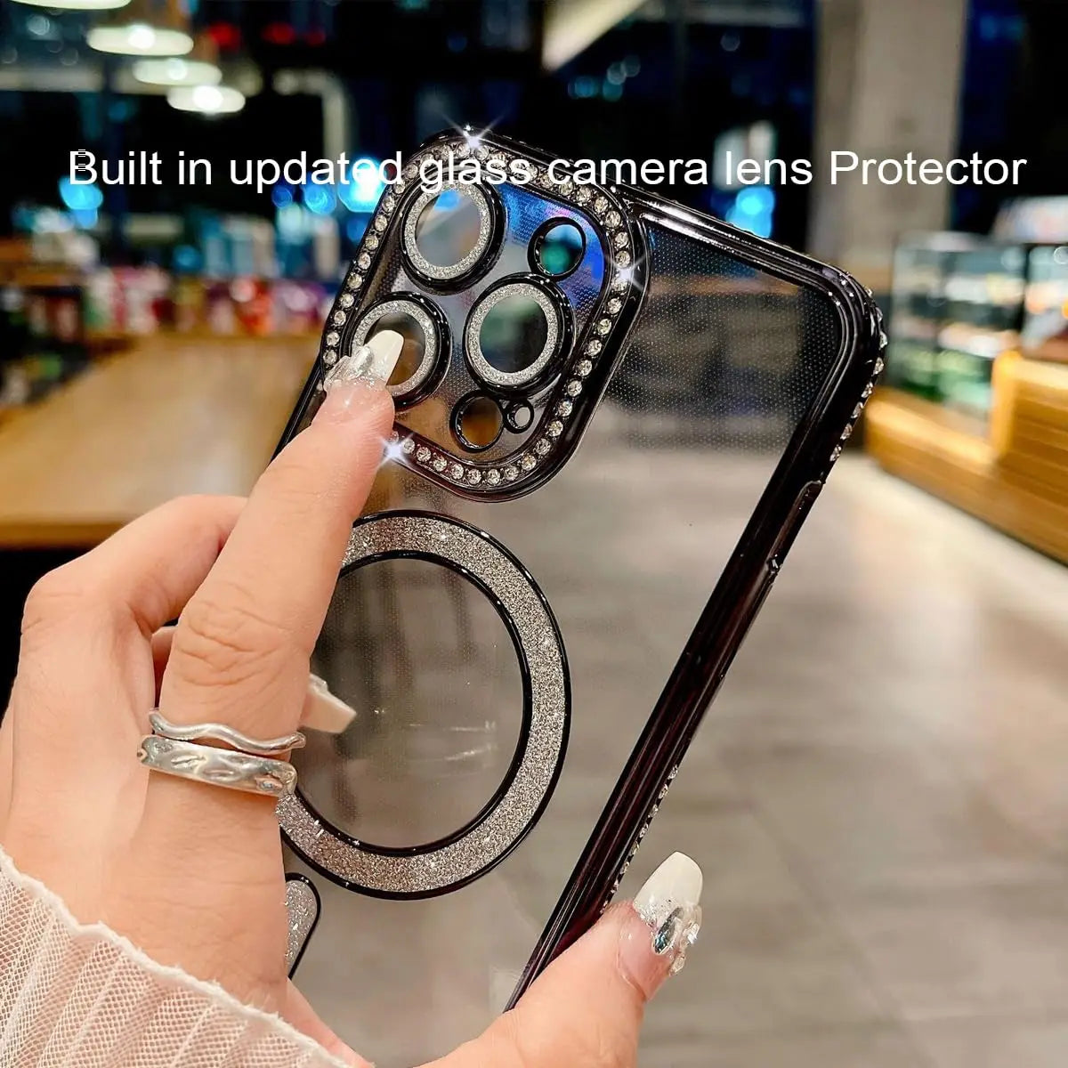 Magnetic Glitter Shockproof Case