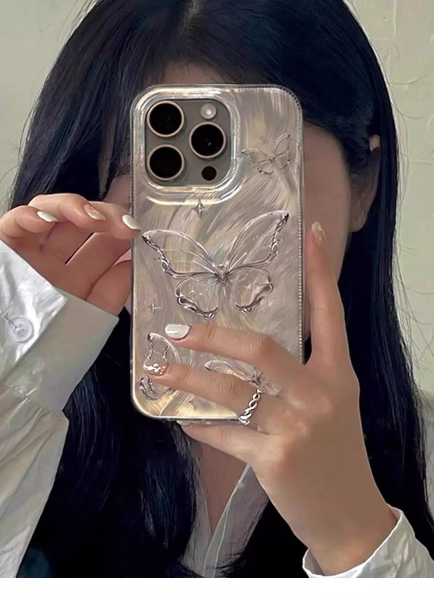Butterfly Laser Glitter Case