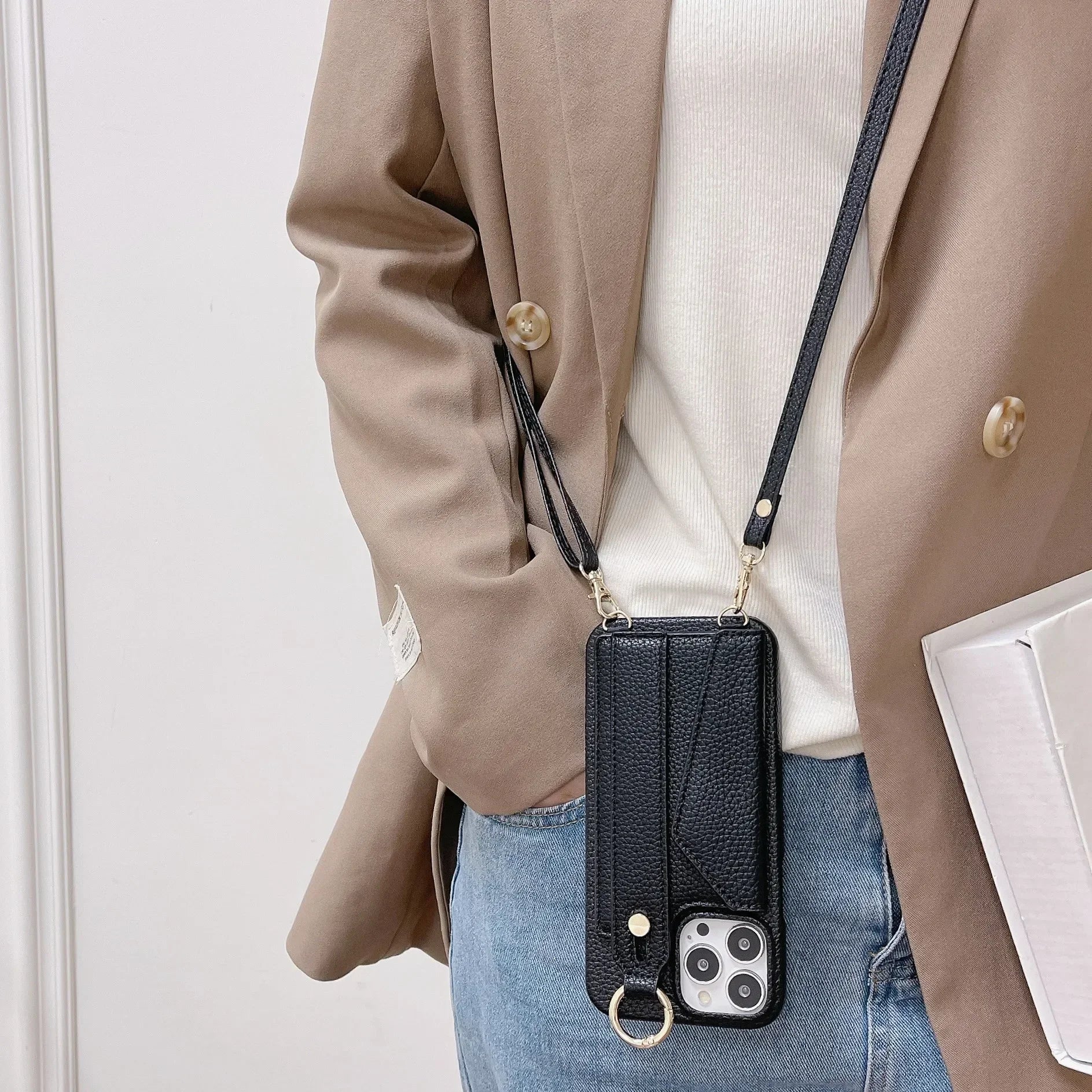 Ring Wallet Lanyard Case