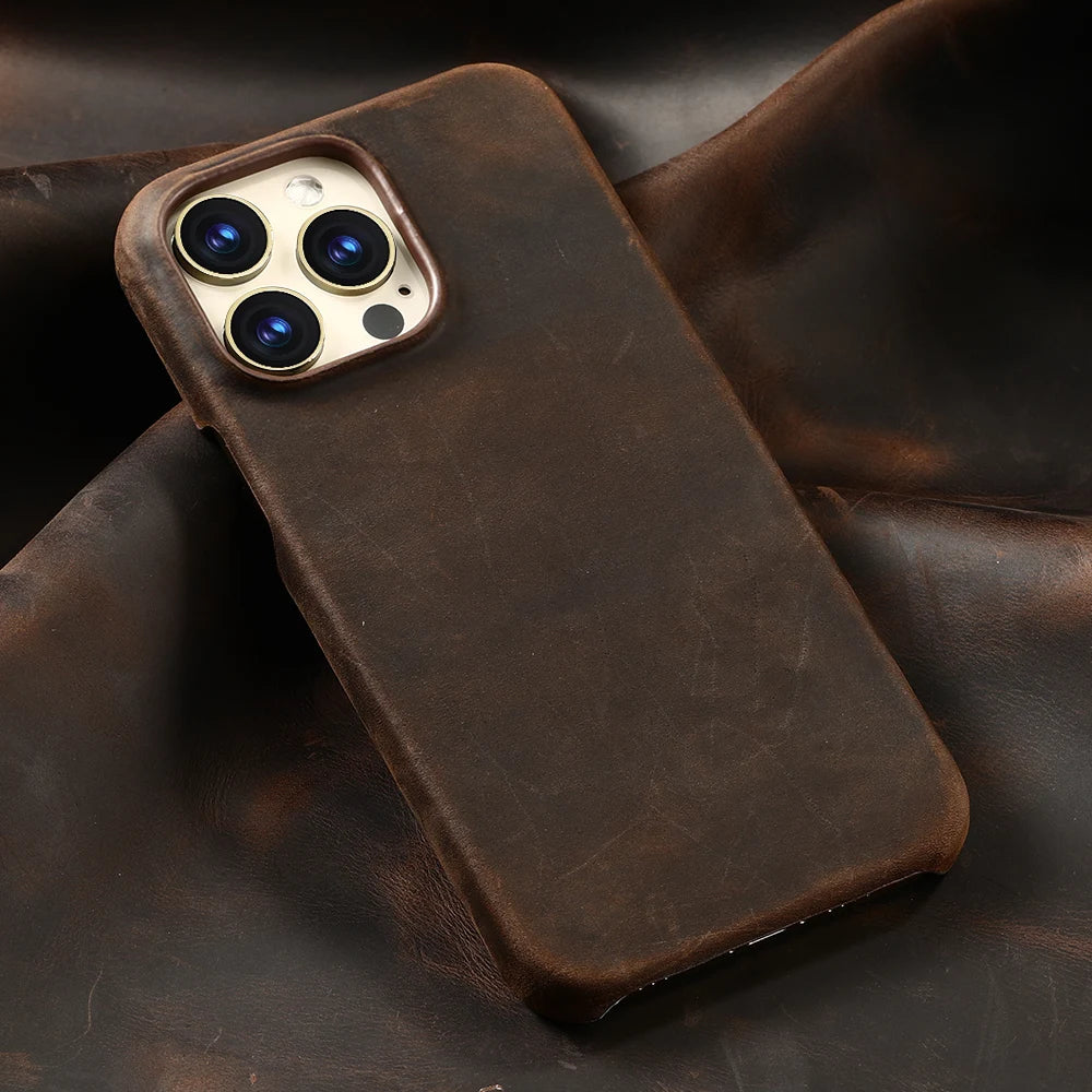 Cowhide Leather Horse Case