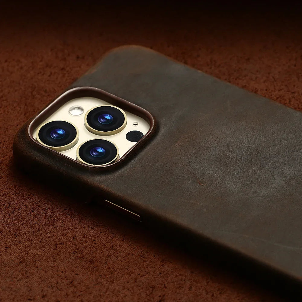 Cowhide Retro Leather Case