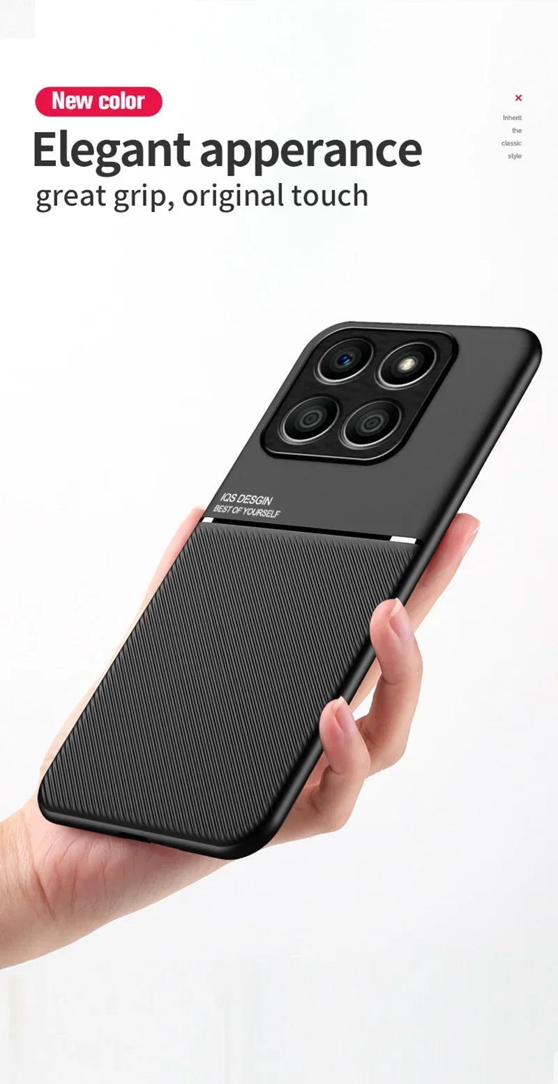 Magnetic PU Leather Car Case