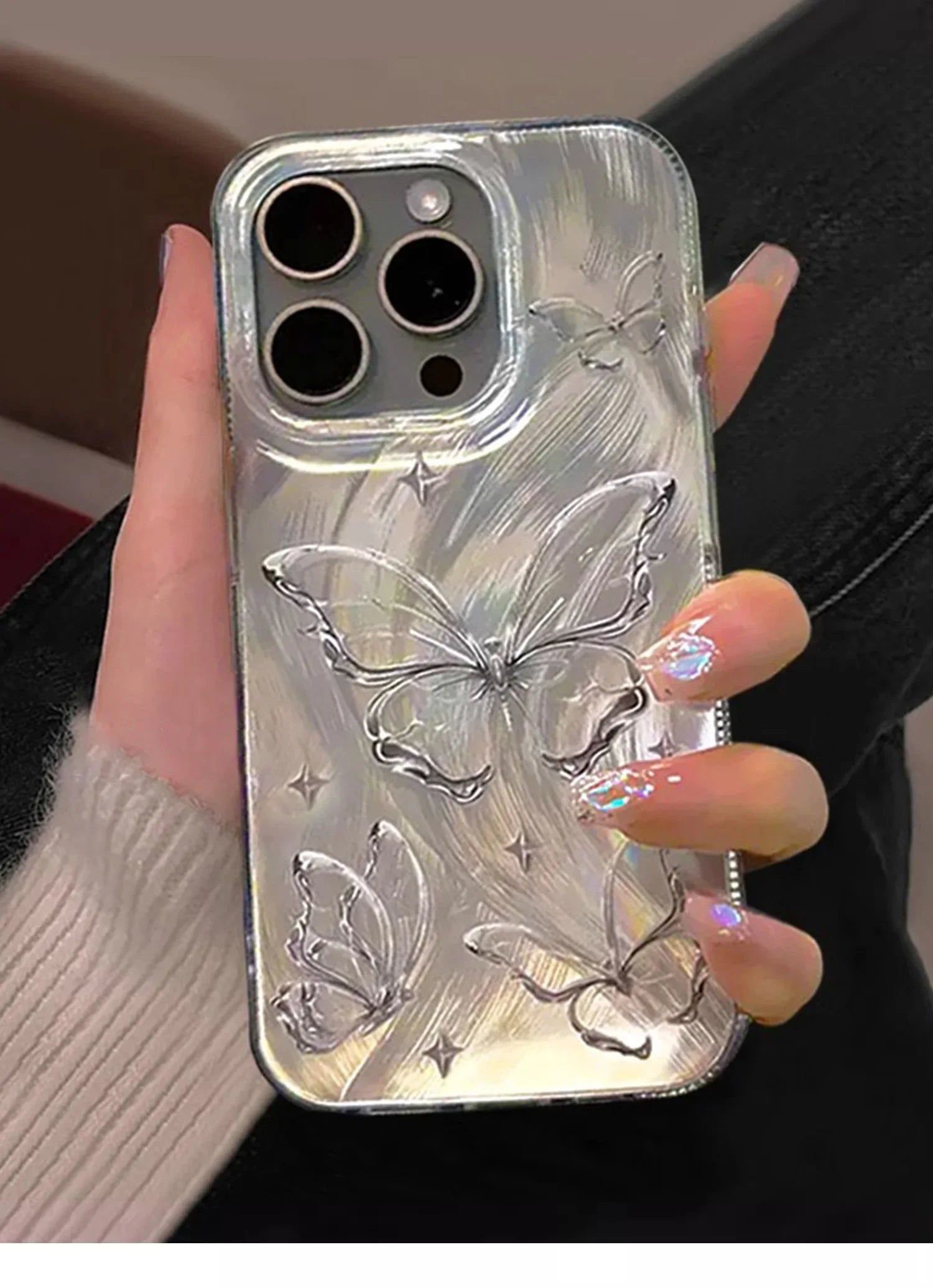Butterfly Laser Glitter Case