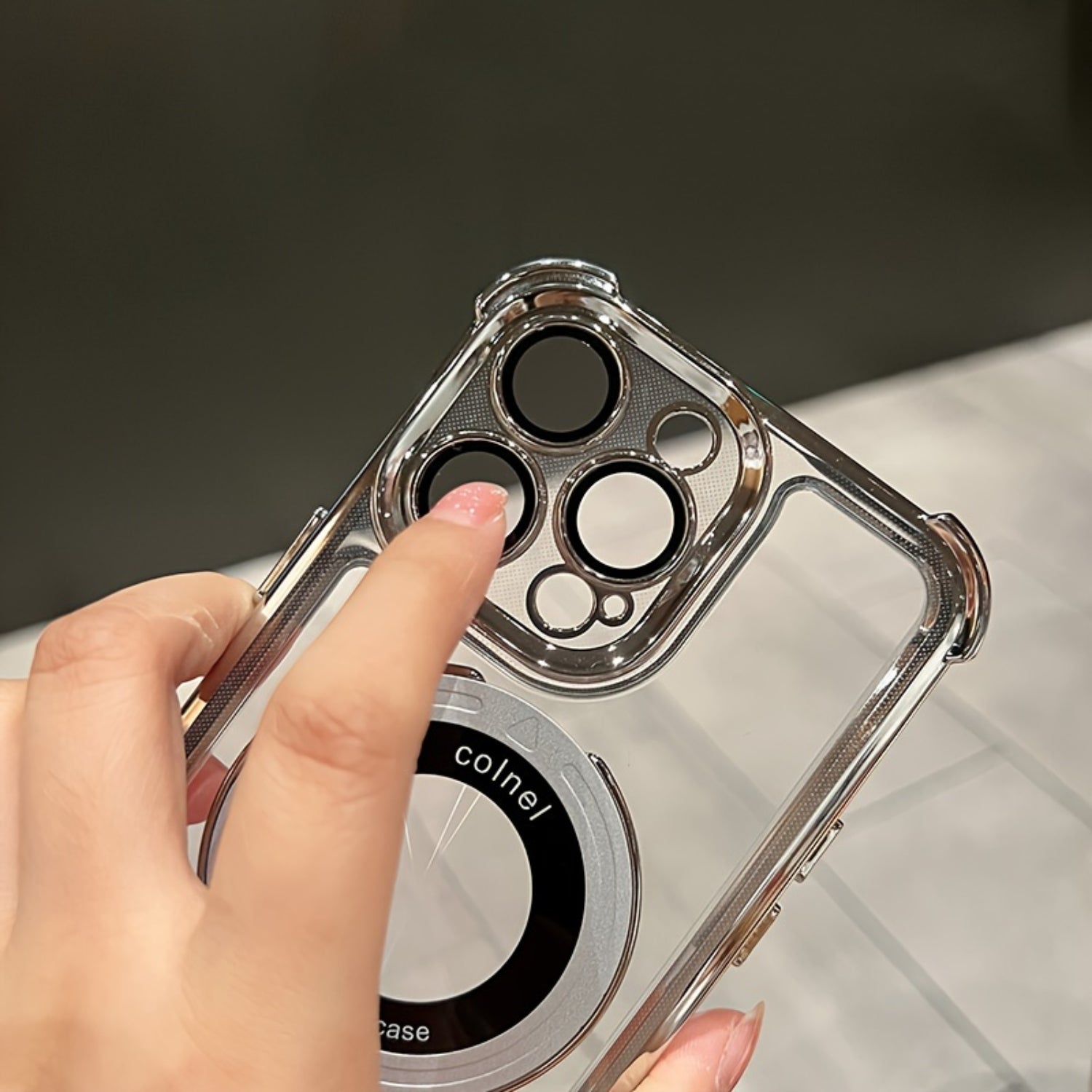 Clear Kickstand Bracket Case